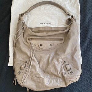 Balenciaga Well Loved Day Hobo in Grey
